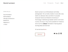 Tablet Screenshot of larssondaniel.com
